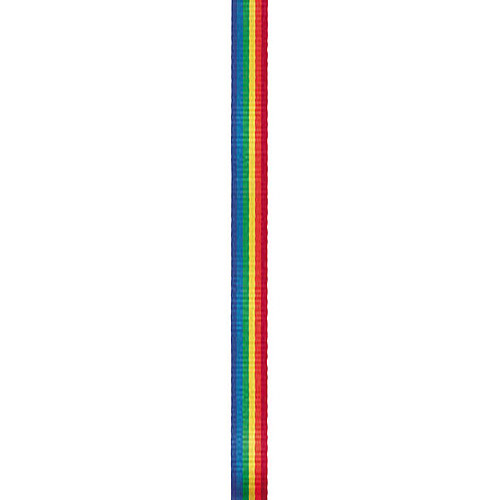 Offray Ribbon, Multi 5/8 inch Rainbow Stripe Grosgrain, 9 feet 
